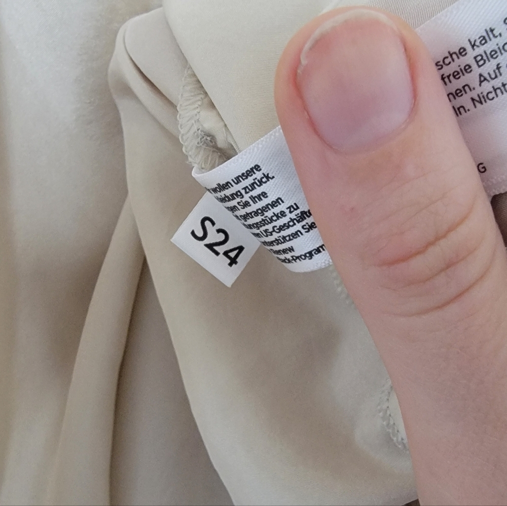 Eileen Fisher Washed Silk Cami Dress Cream - Picture 11 of 13